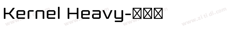 Kernel Heavy字体转换